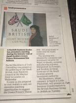 EDP coverage of Special Saudi British Joint Business Council Meeting